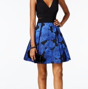Xscape floral baroque fit and flare dress size 12